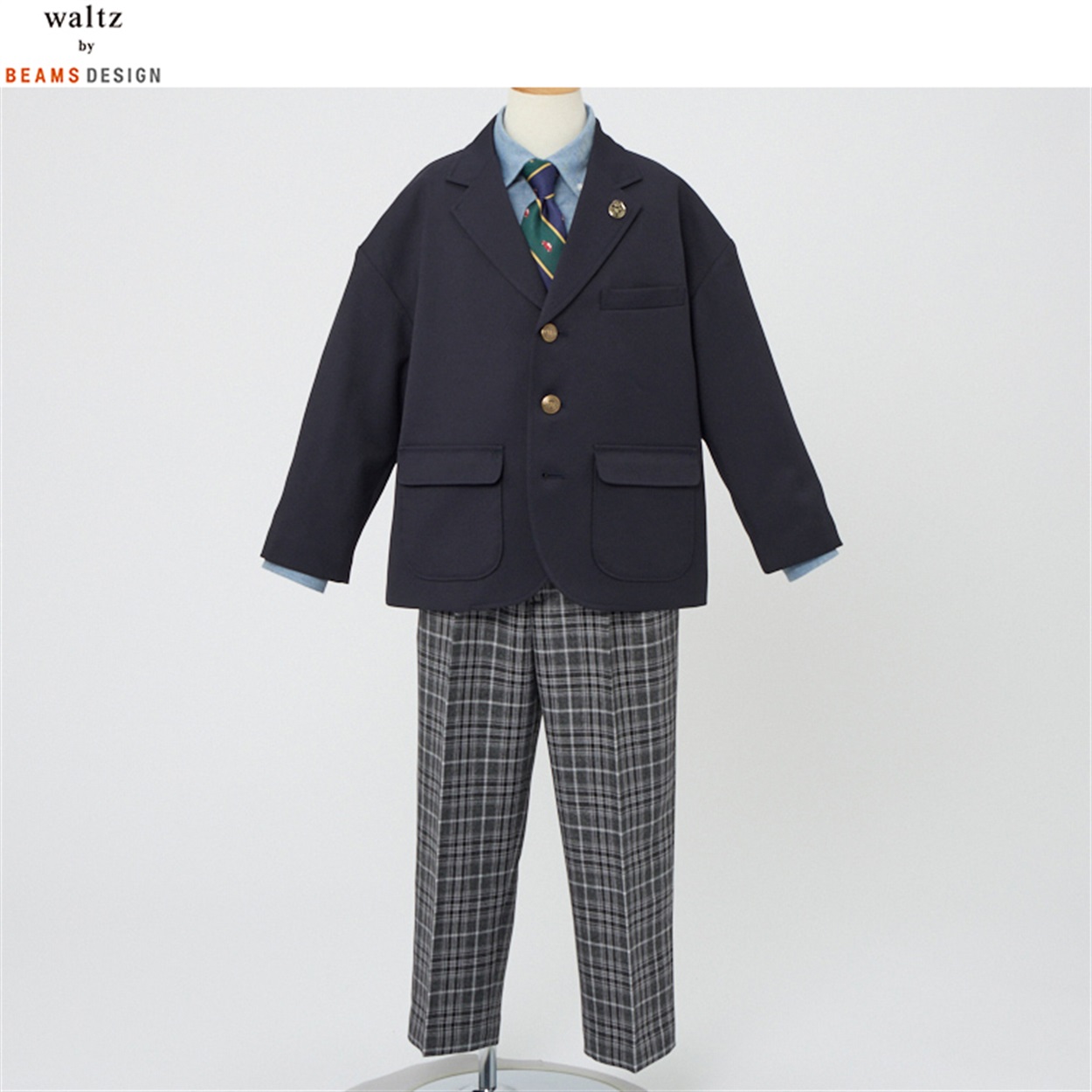 waltz by BEAMS DESIGN チェックパンツスーツ キッズ 男の子 ビームス