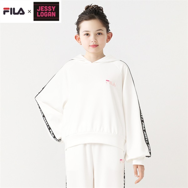 FILA×JESSY LOGAN コラボショートパーカー 女の子 キッズ 130cm-160cm
