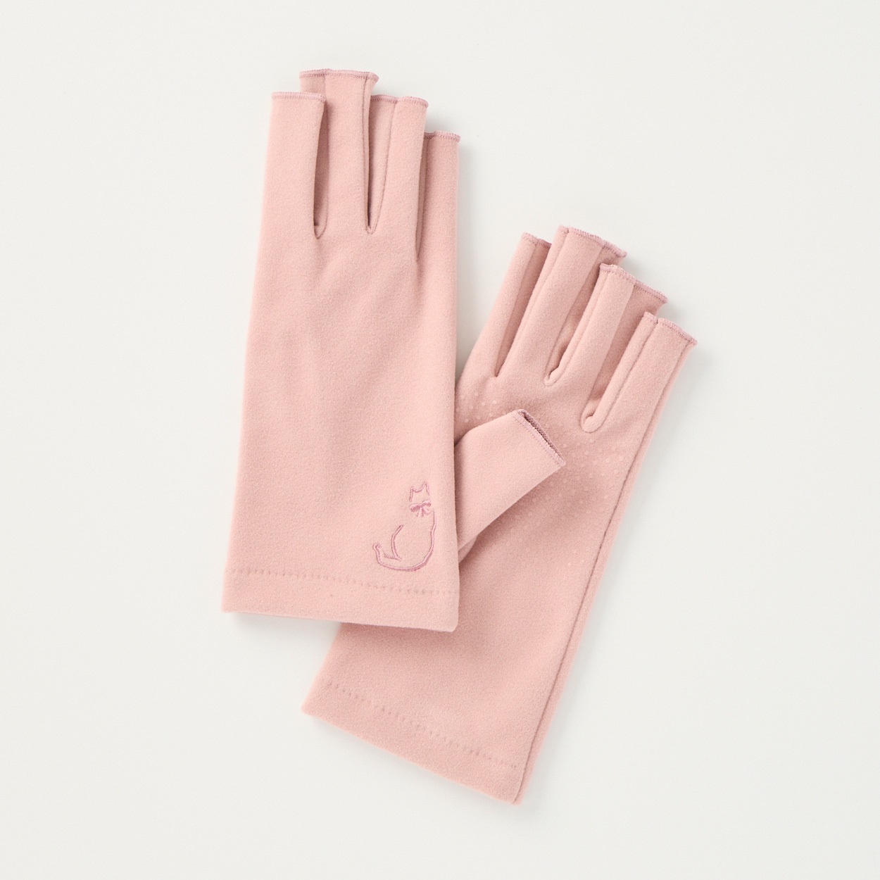手袋 ジャージー 猫柄刺繍 レディス | イオンスタイルオンライン 衣料