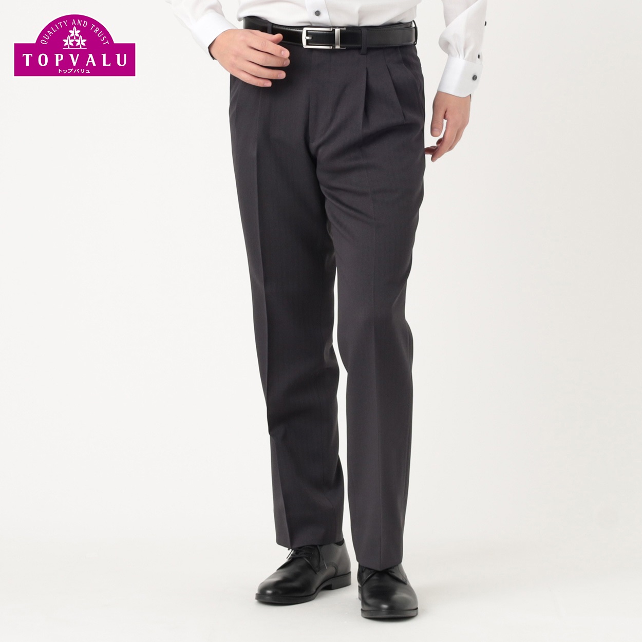 アジャスター付き ツータック レングススラックス | イオンスタイル