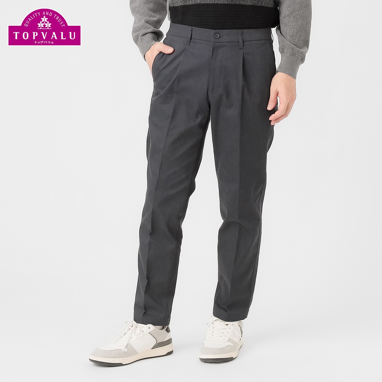 ツイルスーパーストレッチタックパンツ メンズ | イオンスタイル