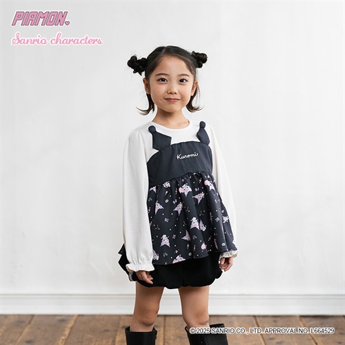 PIAMON サンリオキャラクターズ 耳付き総柄チュニック 女の子 キッズ