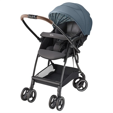 アップリカ ラクーナエアープラス ブルー 1ヶ月～ 両対面 ベビーカー