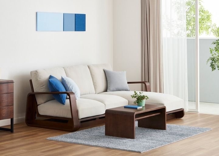 テン・ハイバックソファ v01 カウチセット～上質な座り心地と無垢材の