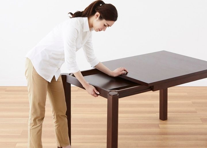 ダークブラウン木製テーブル 大 長机 シド⑦ ダークブラウン木製