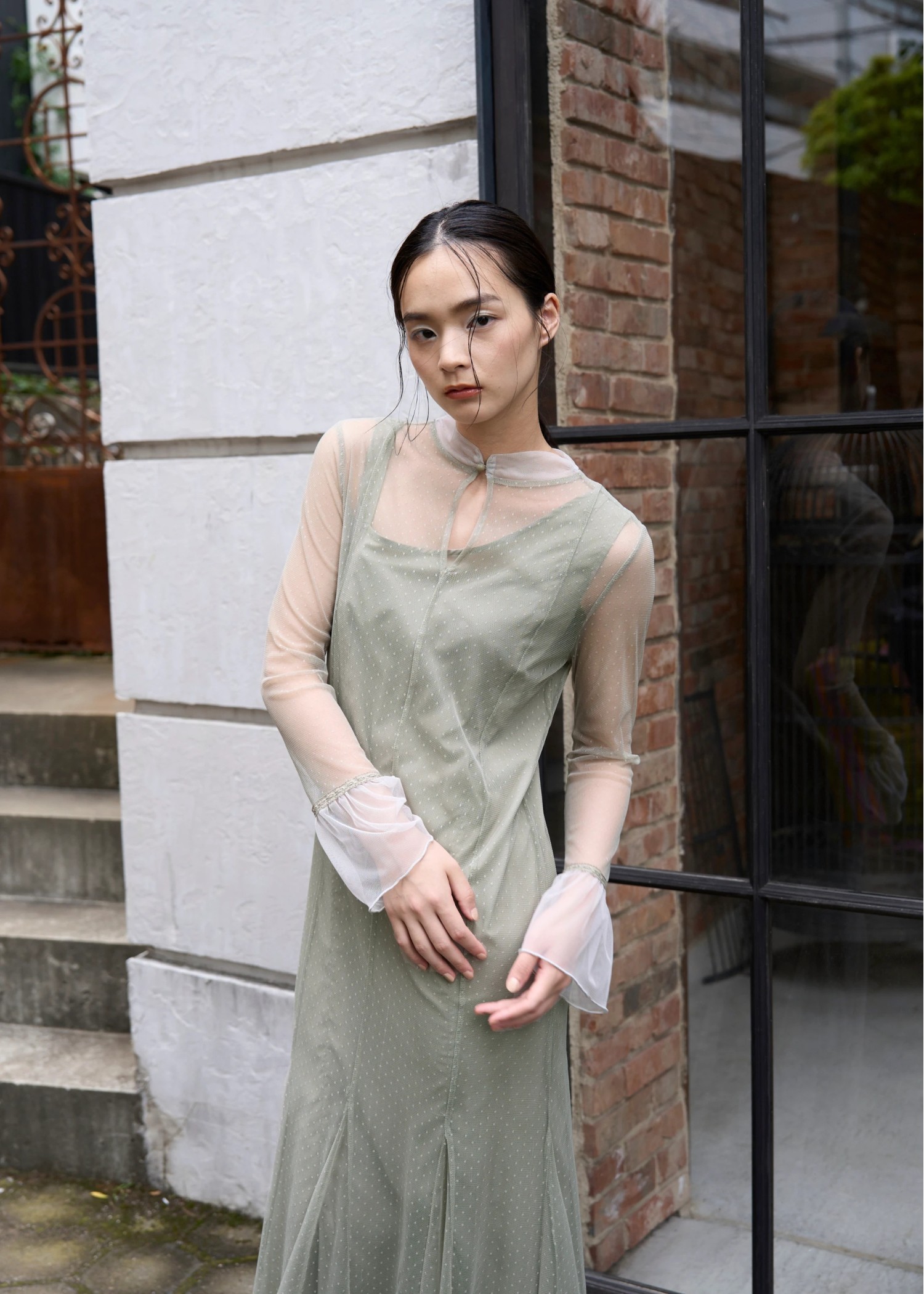 ウィルフリーwillfully oliveオケージョンドレス オリーブ ウィル