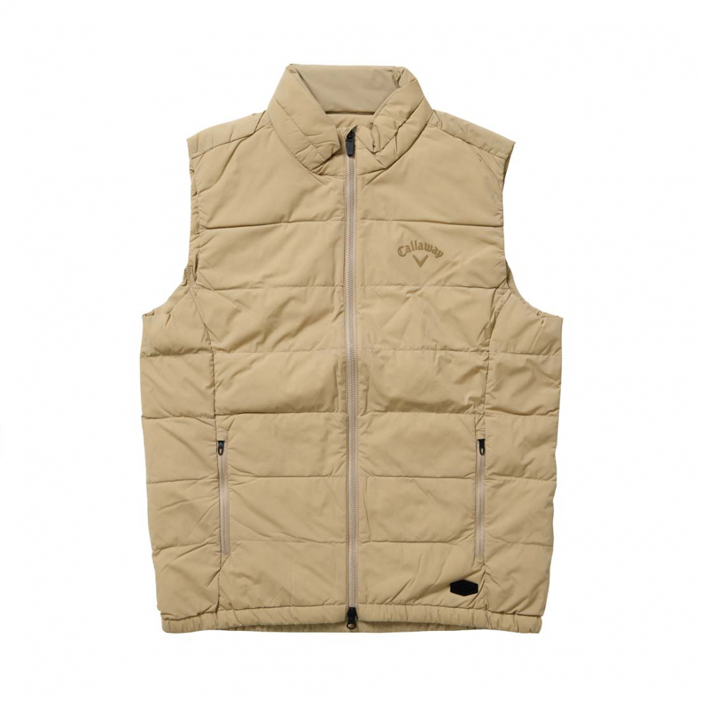 美品 キャロウェイ ダウンベスト 圧着 キルティング 黒 美品