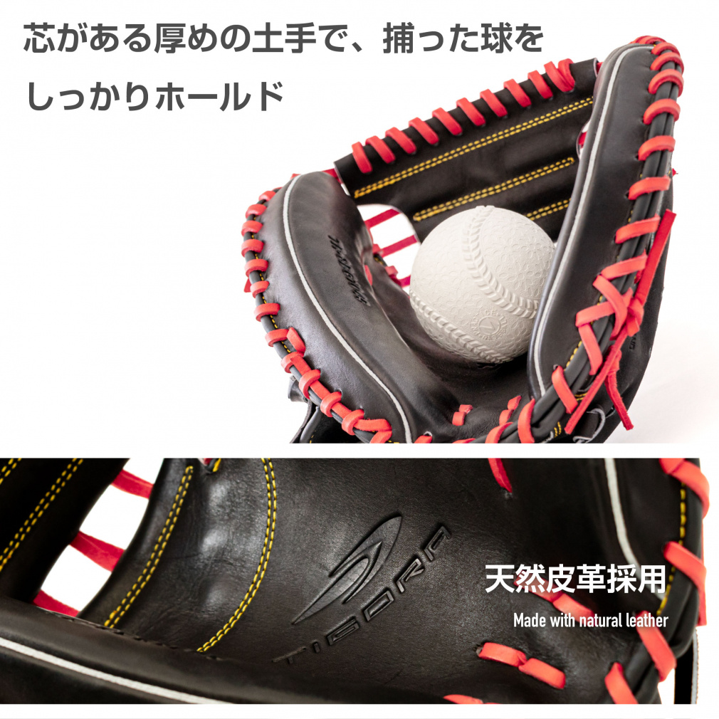 ティゴラ 軟式キャッチャーミット 一般・中学生用 大人 捕手用 TR