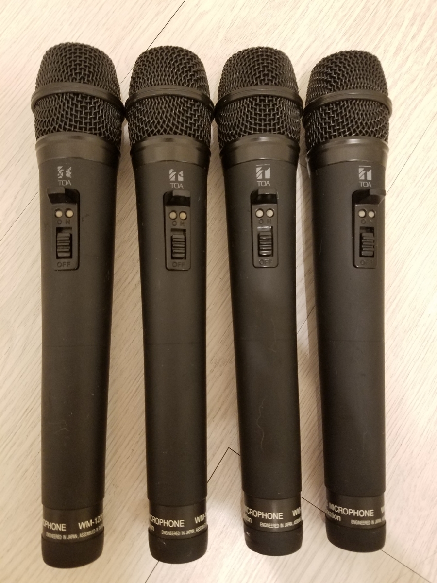 滝*様 TOA WM-1220 ワイヤレスマイク 4本セット ジャンク品