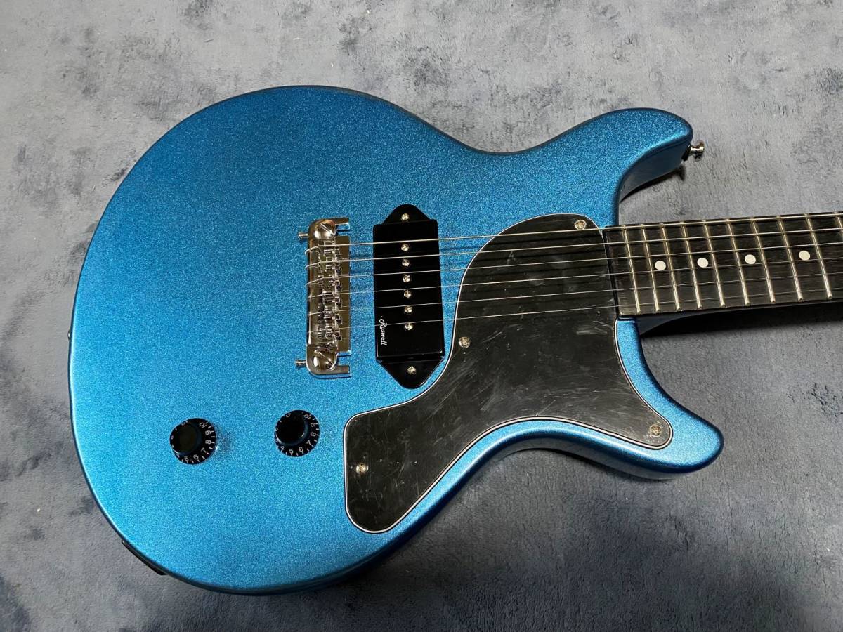 harley benton レスポールジュニア ブルー ギター Harley Benton DC