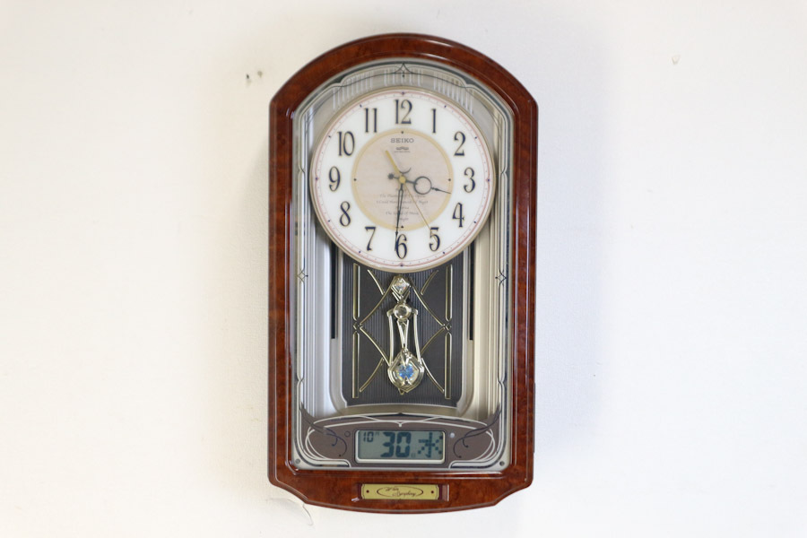 ☆SEIKOセイコークロック☆電波時計 からくり時計 掛時計 ウェーブ