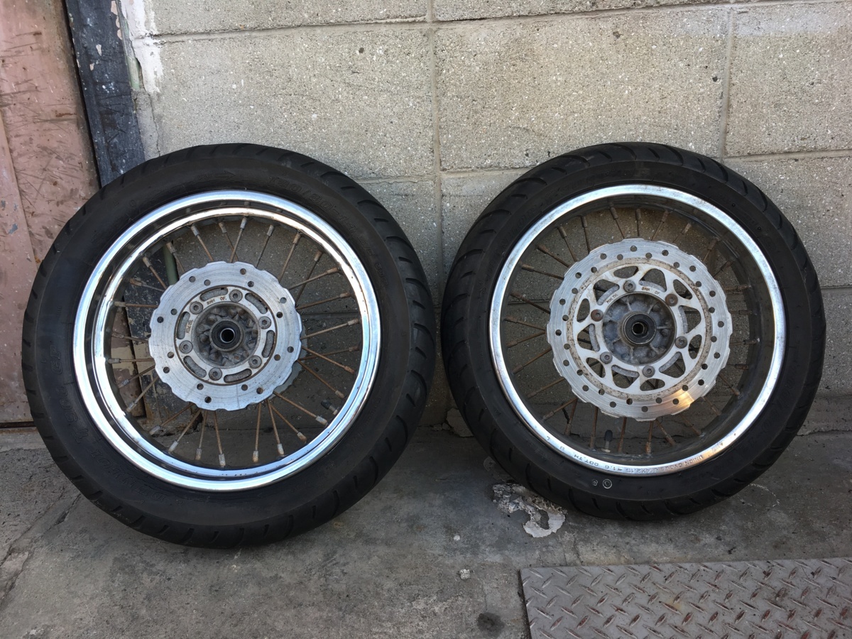 KAWASAKI Dトラッカー125 LX125D 前後ホイール 流用 ノーマル戻しにも