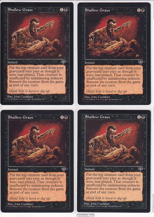 浅すぎる墓穴 英語3枚セット MTG 浅すぎる墓穴 英語版3枚 MTG Grave