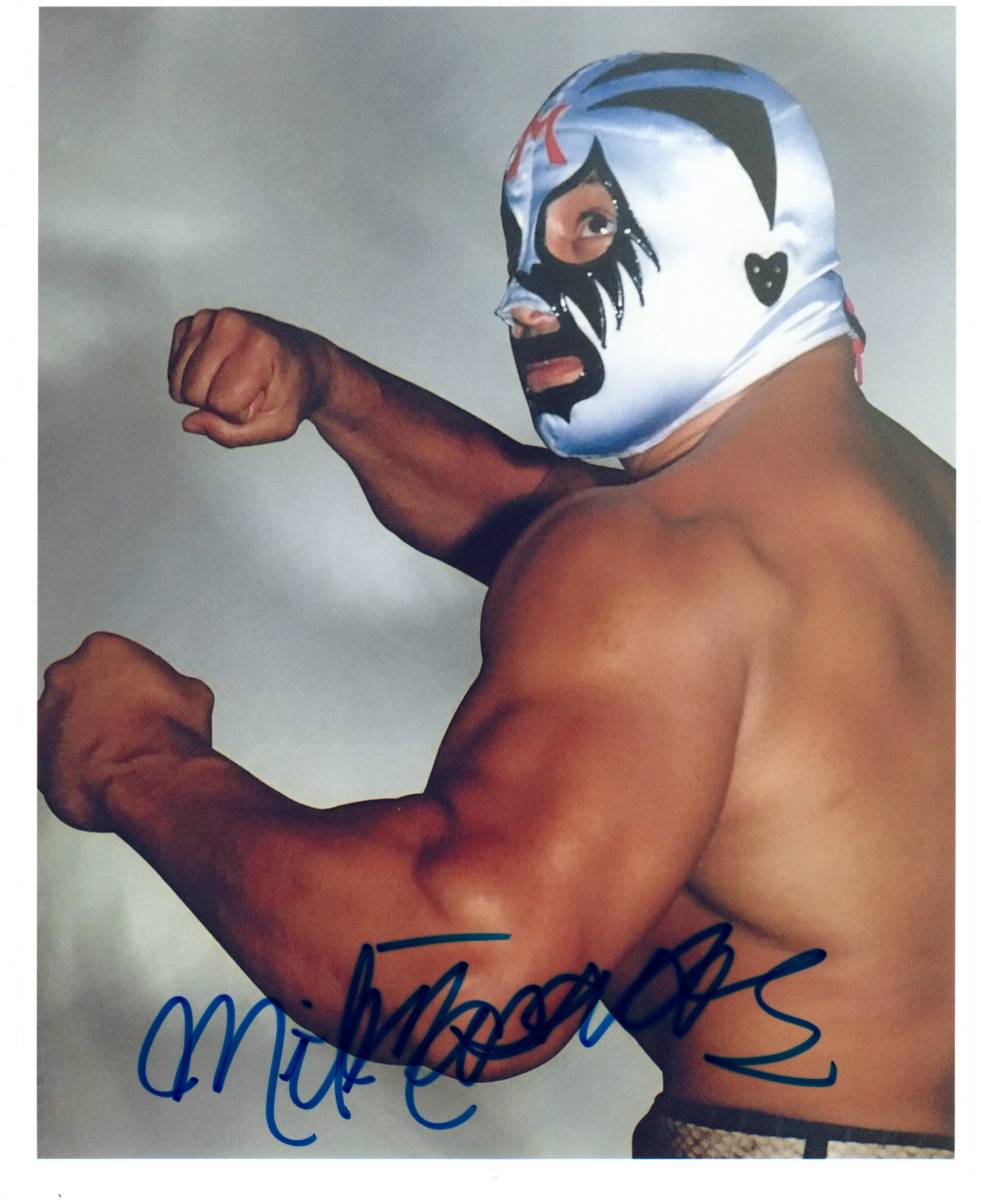 な*に様 直筆サイン□アメリカ・サルバヘ試合用□ミル・マスカラス