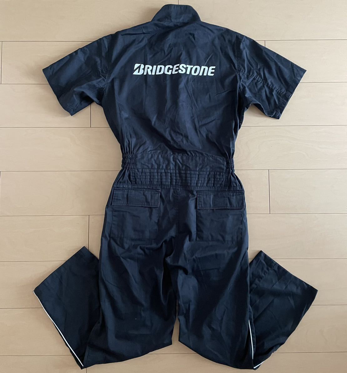 つなぎ ブリジストン 半袖つなぎ 赤 M ○◯ブリヂストン（ブリジストン