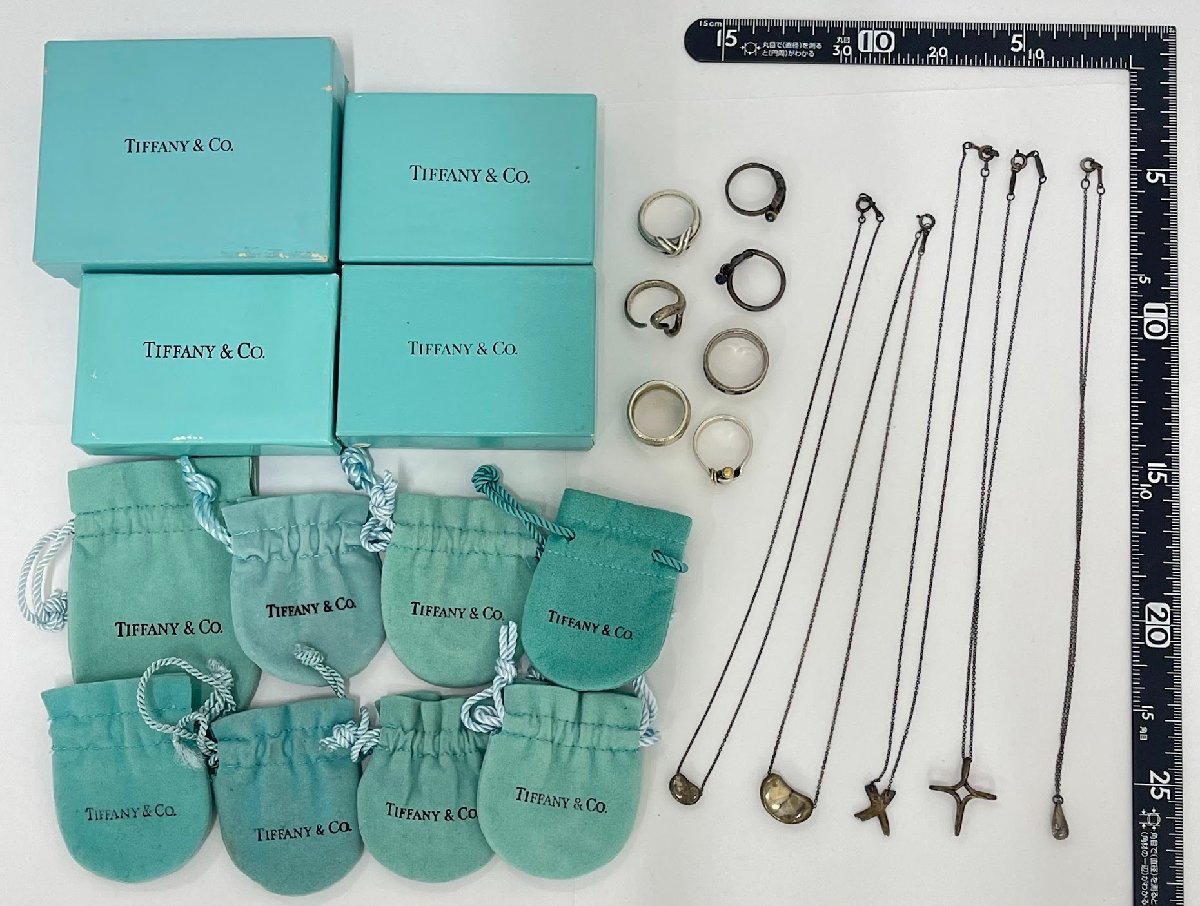 ティファニー 空箱① 巾着 リボン カード ショップ 袋 12セット 国内