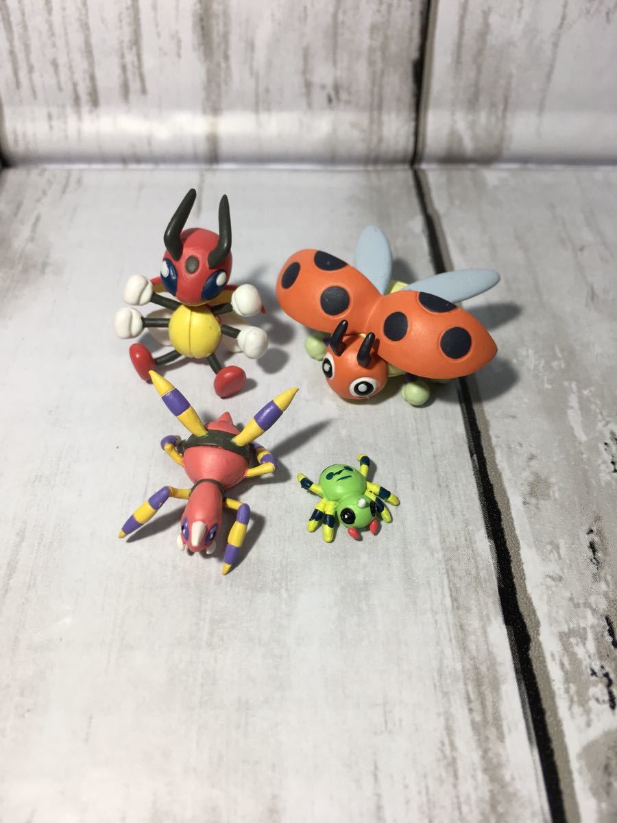 立体ポケモン図鑑 レディバ レディアン イトマル アリアドス ポケモン