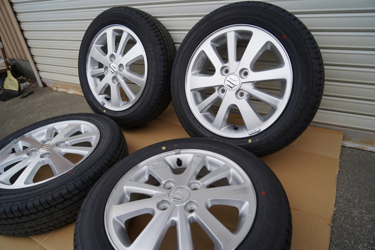 新車外し】 エブリイワゴン da17w 純正 アルミ タイヤ 4本セット