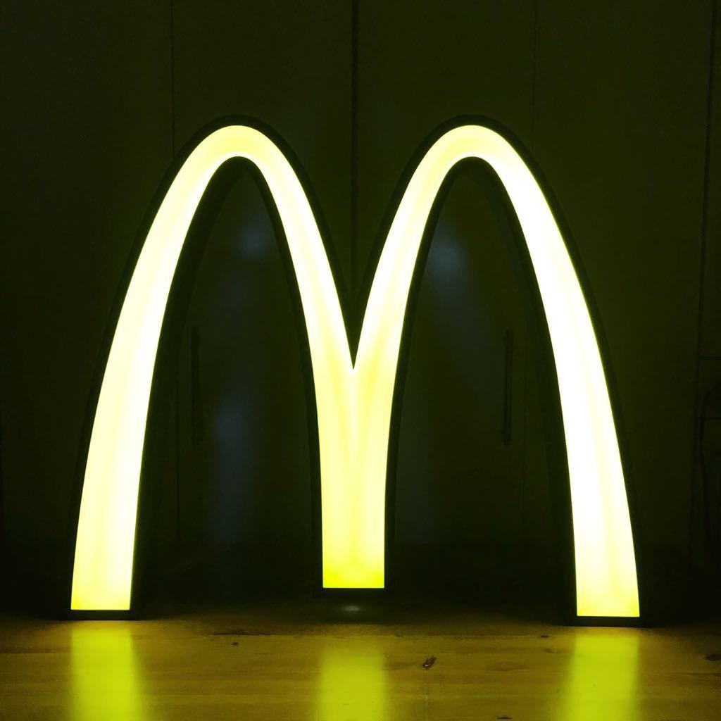 レア！ 80年代 USA マクドナルド 看板 店舗用 ゴールデンアーチ レア