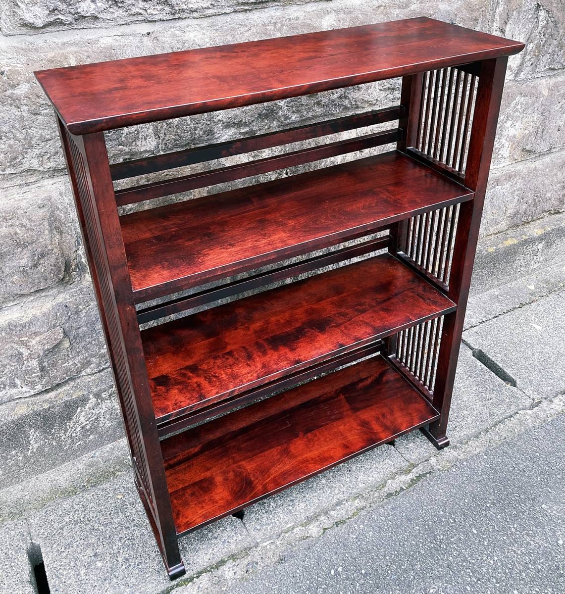 DDC21 北海道民芸家具 ブックキャビネット 本棚 書棚 カバ/樺 無垢材