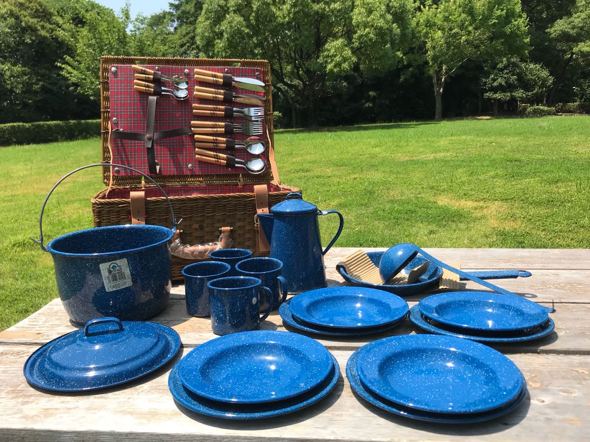 ヴィンテージ】CINSA ☆ シンサ キャンプセット他！ホーロー 食器・鍋