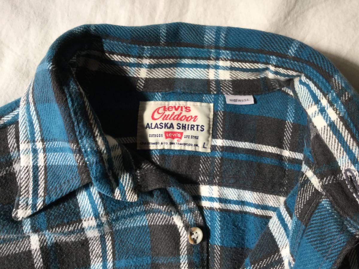 リーバイス 90s Levi's ALASKA チェック フランネルシャツ XLサイズ