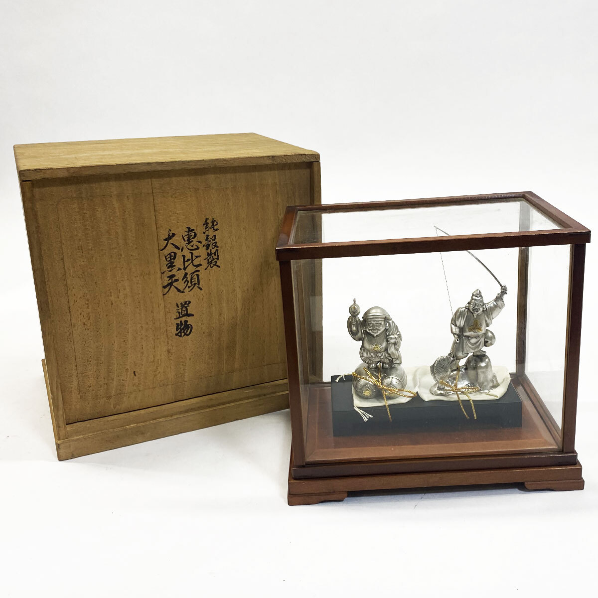 T 純銀製 銀製 大黒様 置物 刻印有 純銀約73g T 純銀製 銀製 大黒様