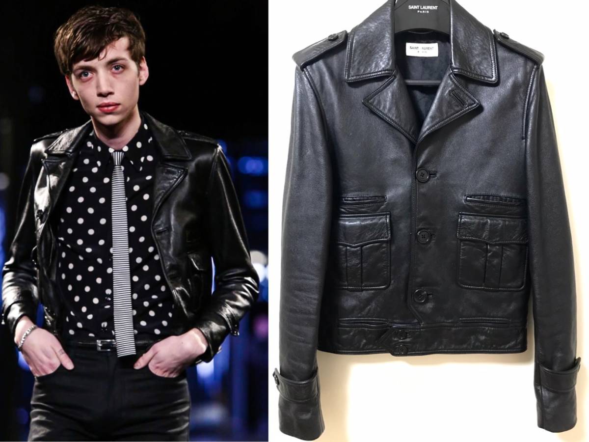 SAINT LAURENT 15AW エディ期 レザージャケット 44サイズ 15AW サン