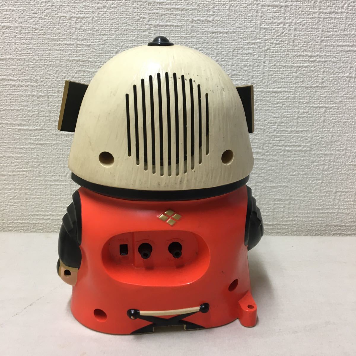 全体的に状態が悪い】武田信玄くん シチズン 目覚まし時計 リズム時計