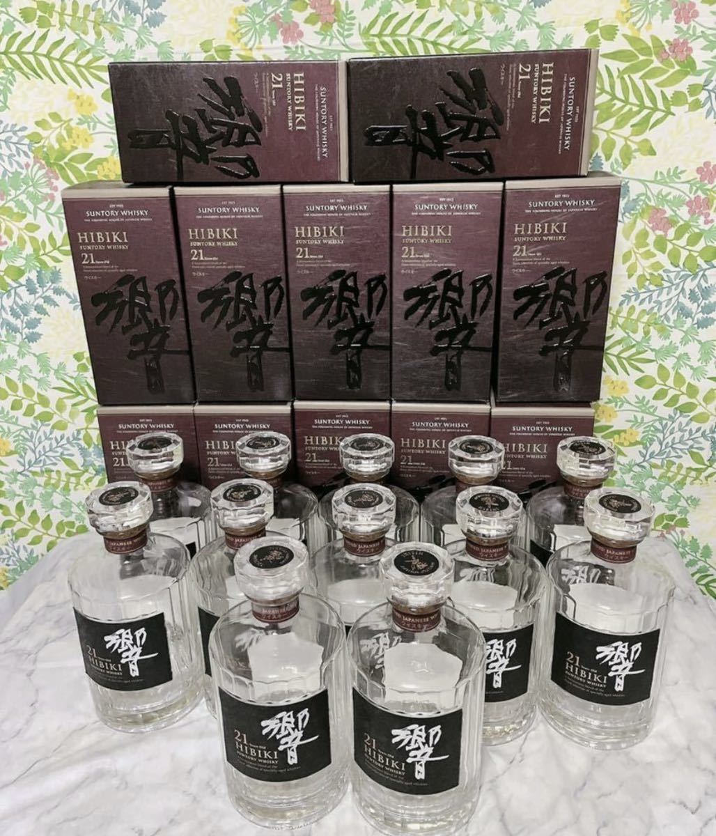 正規品】ウイスキー響21年空瓶6本セット 【公式通販】