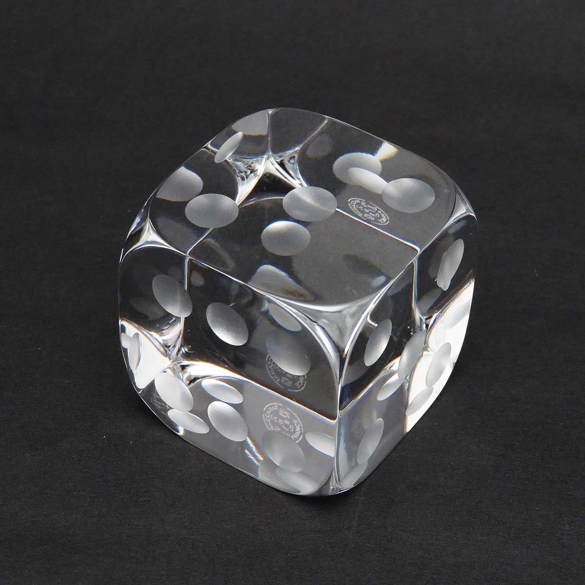 Baccarat サイコロ(大きめ) ペーパーウェイト Baccarat サイコロ