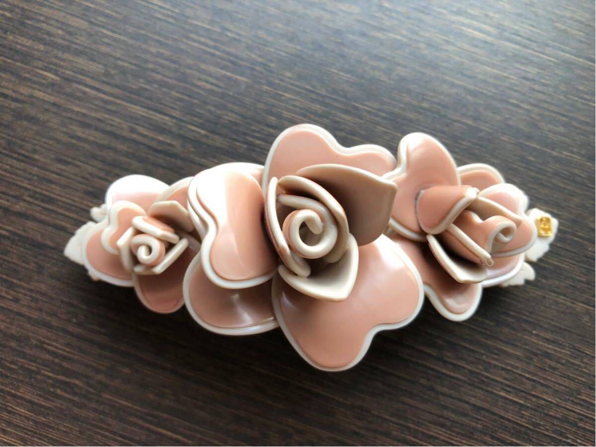 アレクサンドル ドゥ パリ 薔薇 ローズ バレッタ