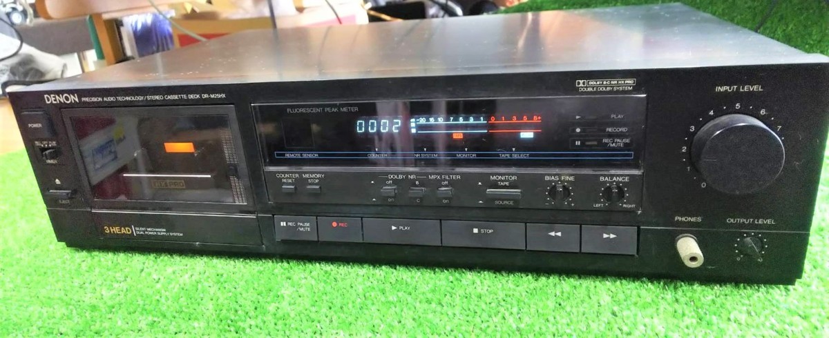 DENON DR-M25HX 3ヘッドカセットデッキ 動作品 □ジャンク DENON