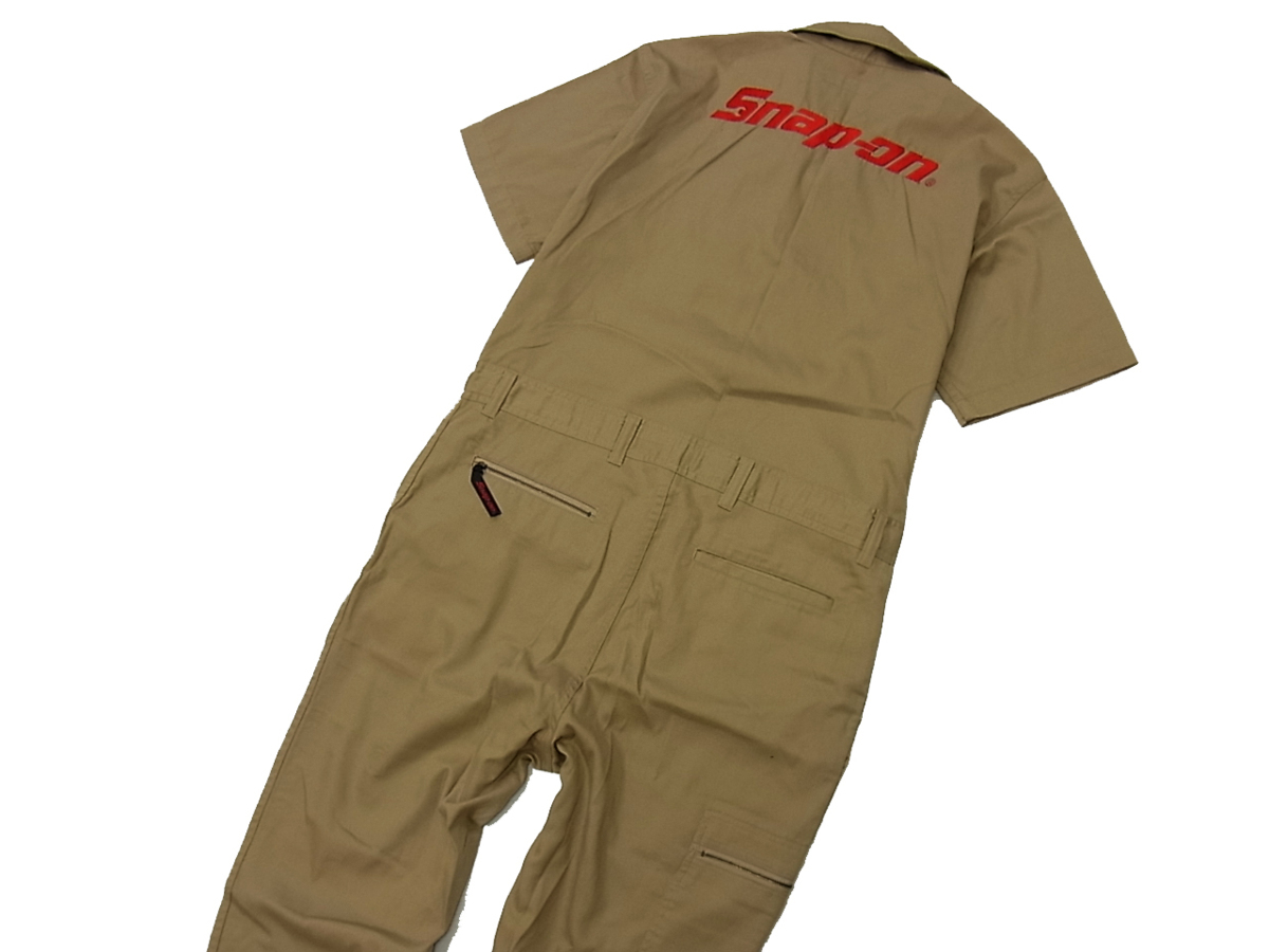 Snap-on つなぎ 3L ベージュ-Zippo PEACE (キャンペーン賞品)