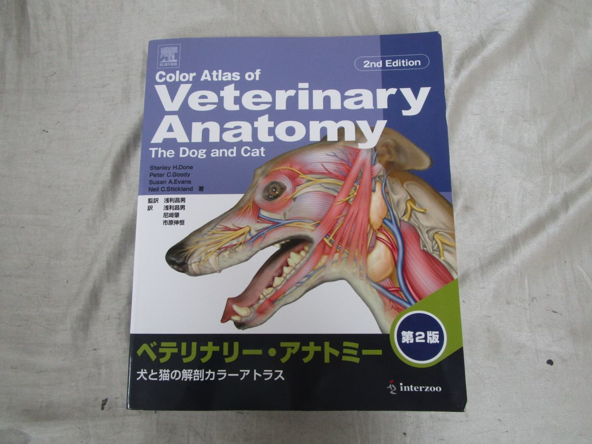 獣医専門書 ベテリナリ－・アナトミ－ 犬と猫の解剖カラ－アトラス 犬