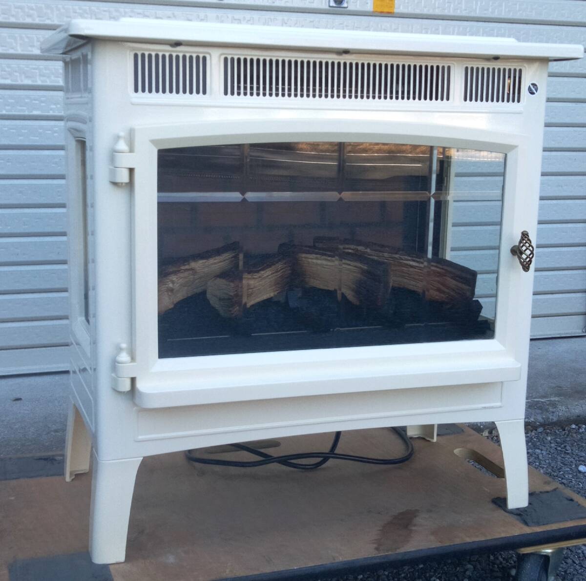 QVCジャパン 暖炉型電気温風機 す暖炉型ヒーター DFI-5010-04 QVC