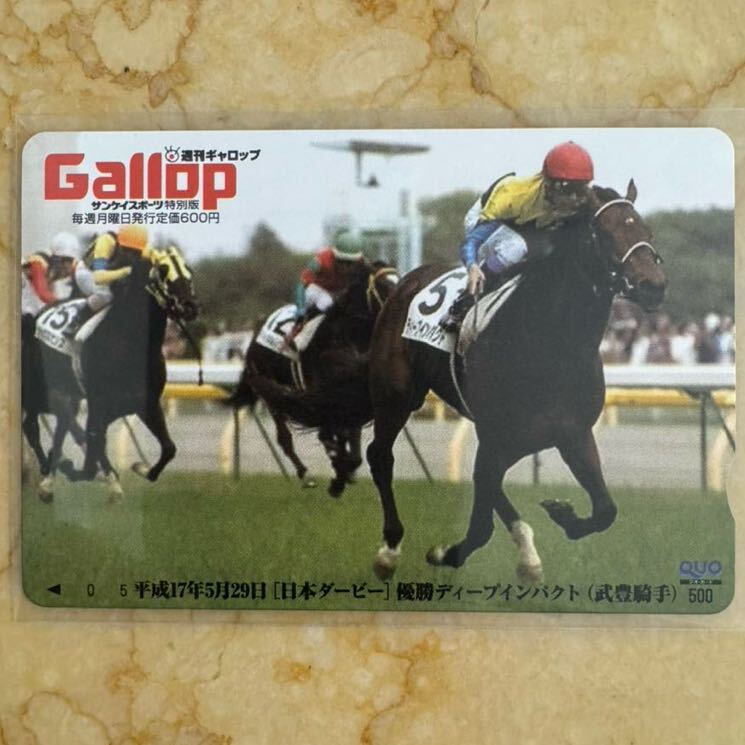 菊花賞馬ディープインパクト号パネル写真 ディープインパクト 武豊