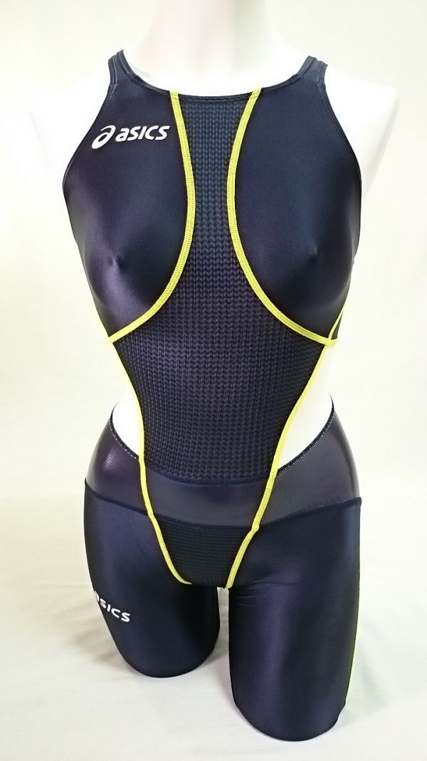 asics 競泳水着 高速水着 トップインパクト 2XSサイズ 紫・オレンジ