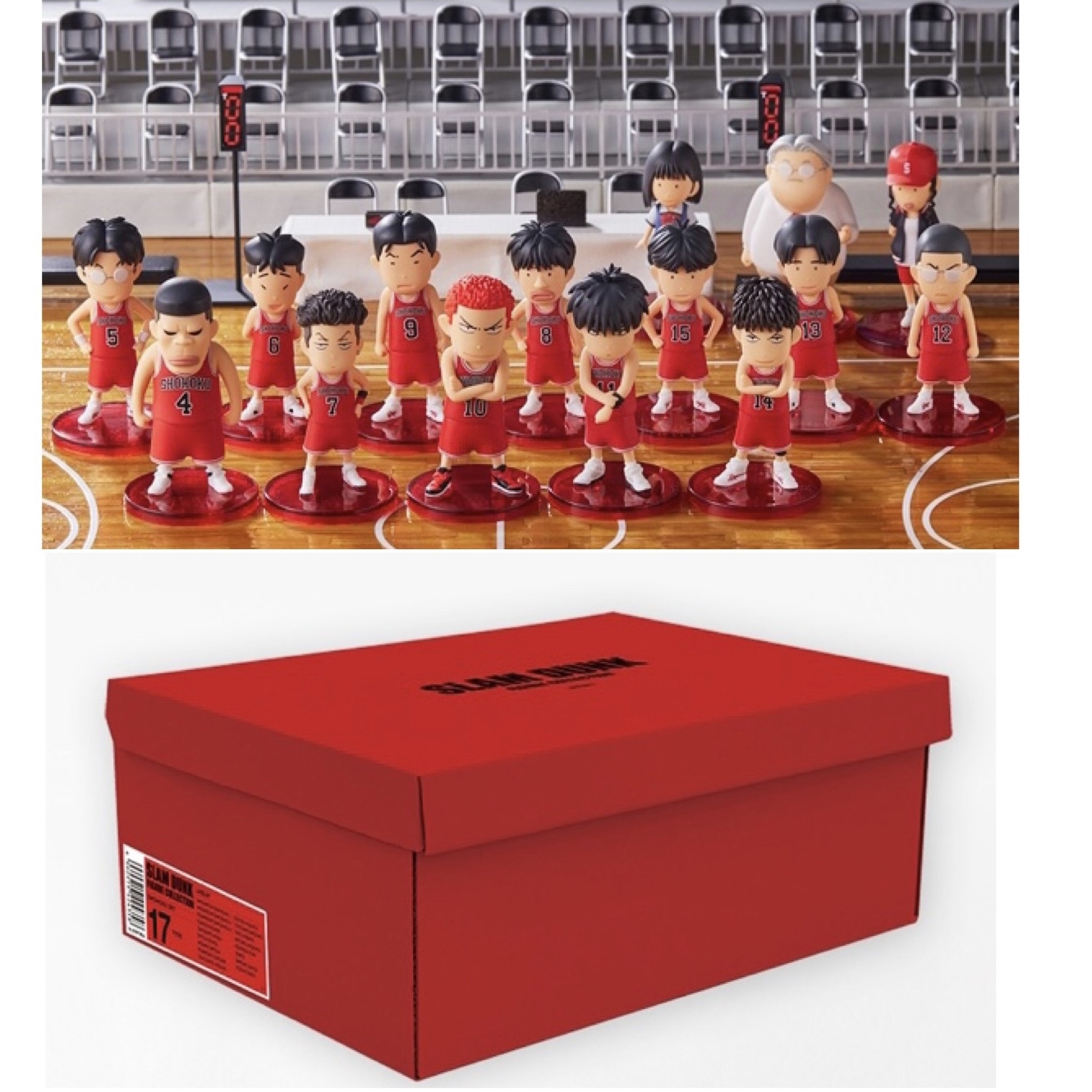 日版SLAM DUNK FIGURE COLLECTION 湘北set 全17種slamdunk 男兒當入樽