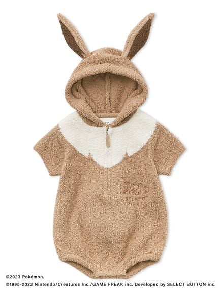ポケモンスリープ】【メンズ】ベビモコ イーブイ パーカ＆ハーフパンツ