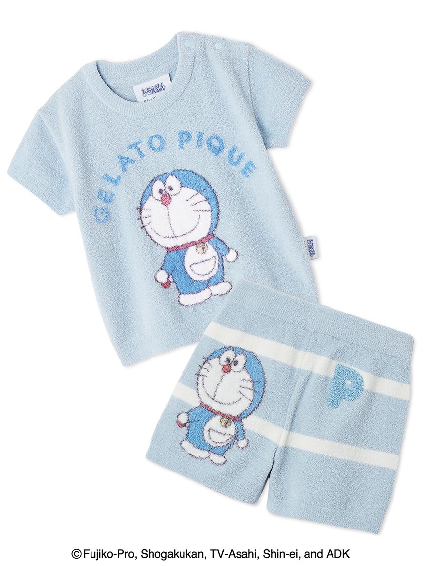ドラえもん】【ベビー】ジャガードプルオーバー&ショートパンツセット