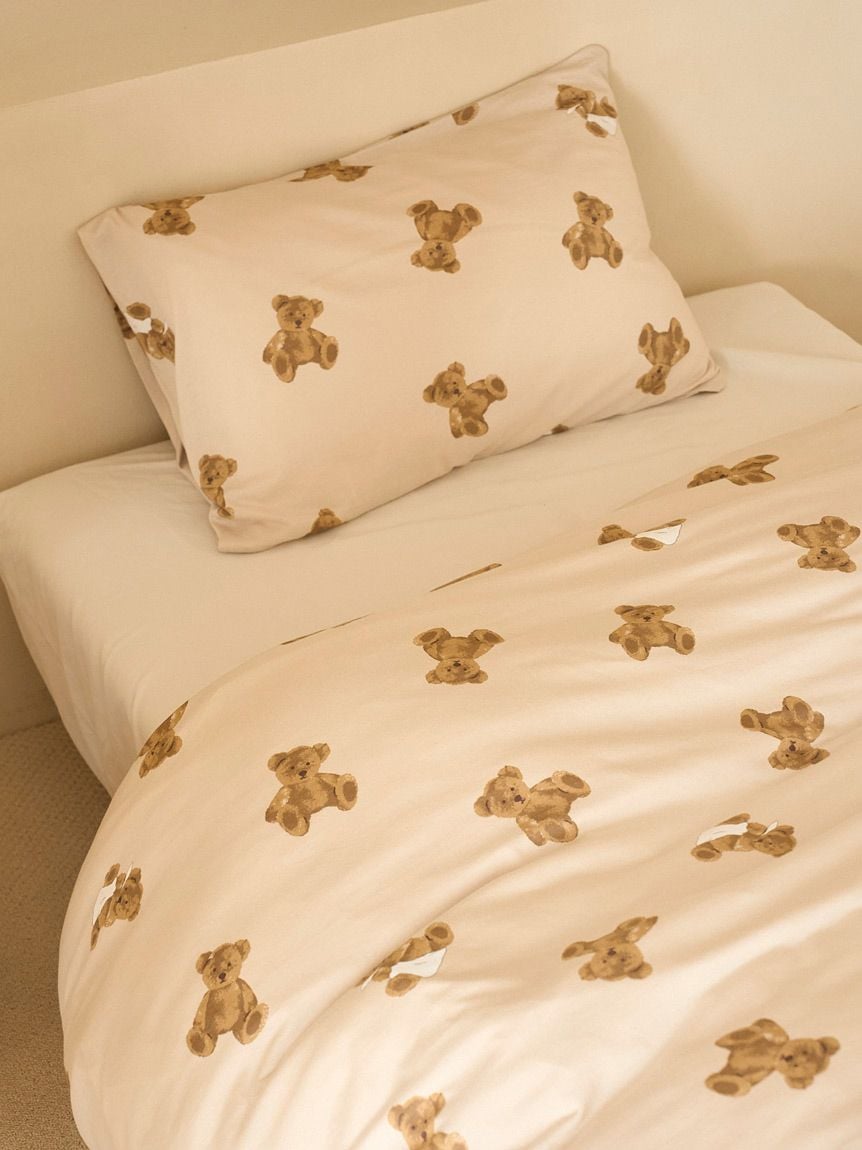 Sleep】ベア柄2点セット（ダブル）(寝具セット)｜ルームウェア