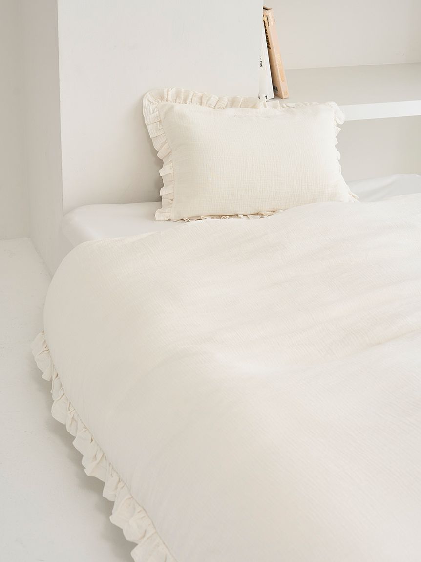 Sleep】ダブルガーゼフリル2点セット（シングル）(寝具セット