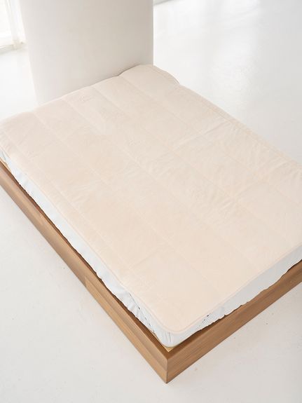 Sleep】エンボス雲柄 敷きパッド（シングル）(ボックスシーツ・敷き