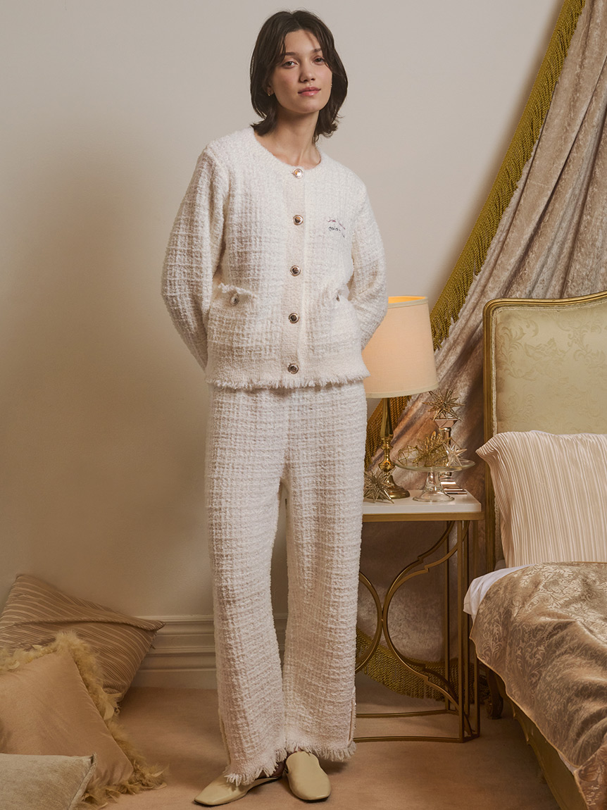 JOEL ROBUCHON】ツイードモコロングパンツ(ロングパンツ)｜ルーム