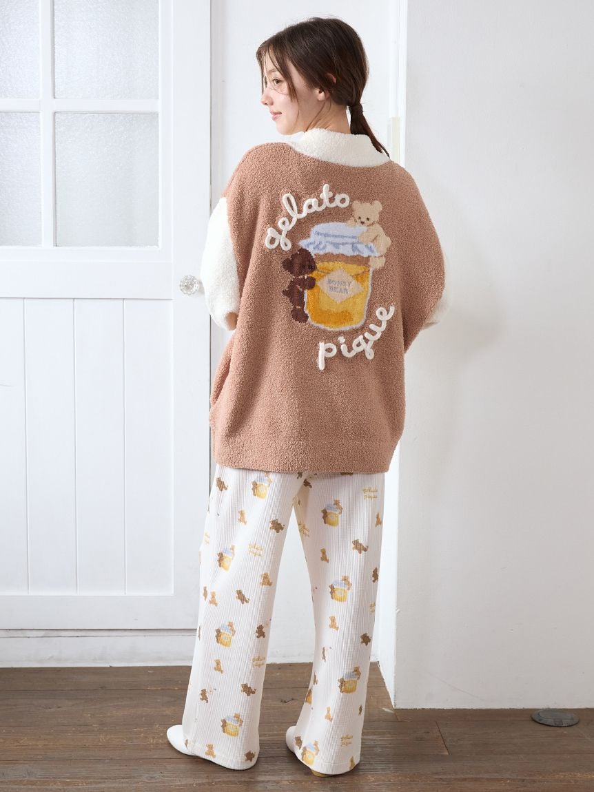 ベビモコはちみつベアピケジャン(カーディガン・ガウン)｜ルームウェア