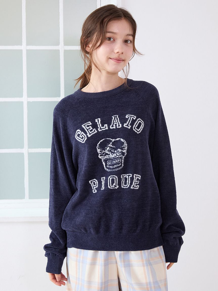 トラッドアイスクリームジャガードプルオーバー(ニットプルオーバー