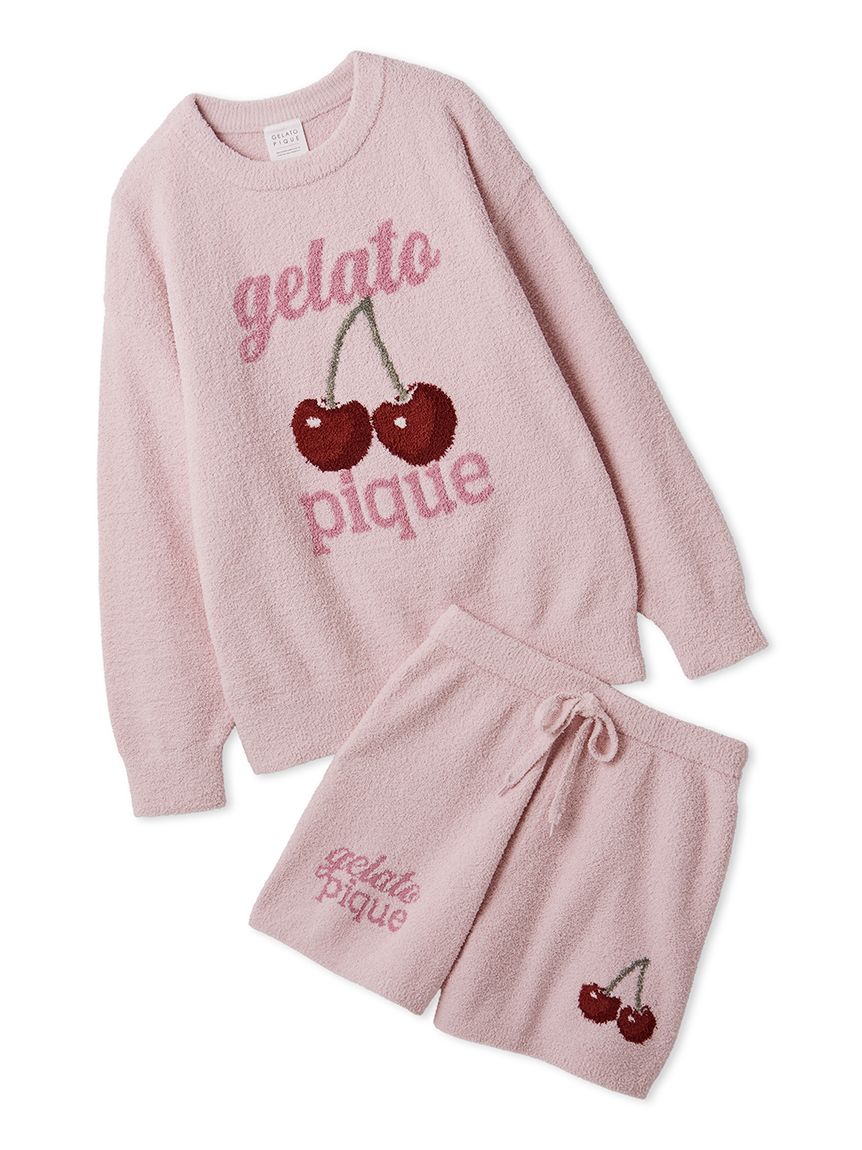 ONLINE限定】べビモコチェリージャガードプルオーバー&ショートパンツ