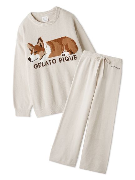 販路限定商品】エアモコ SLEEPING DOG ジャガードプルオーバー&ロング