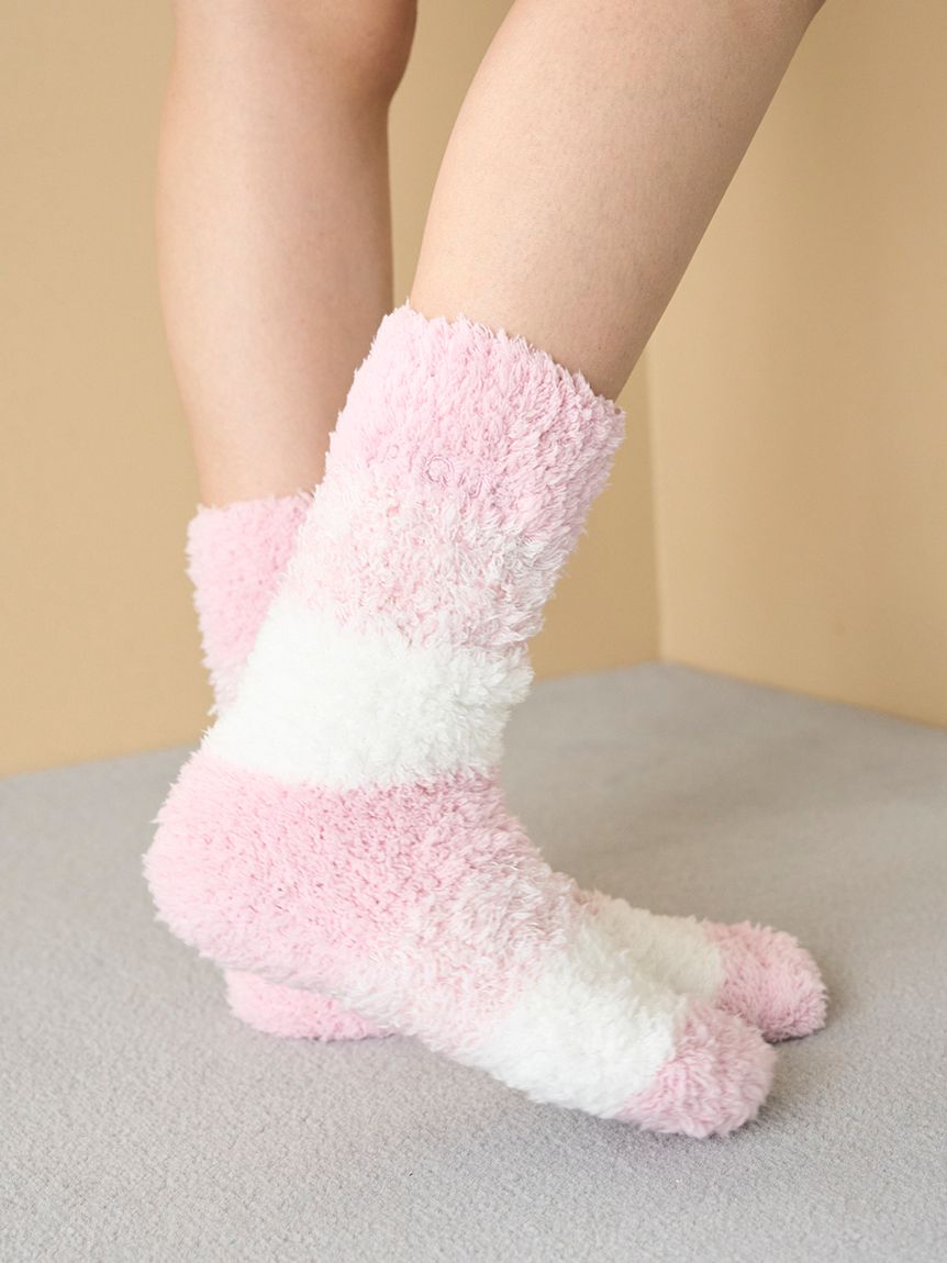 ジェラート3ボーダーソックス(ソックス)｜ルームウェア・パジャマ通販